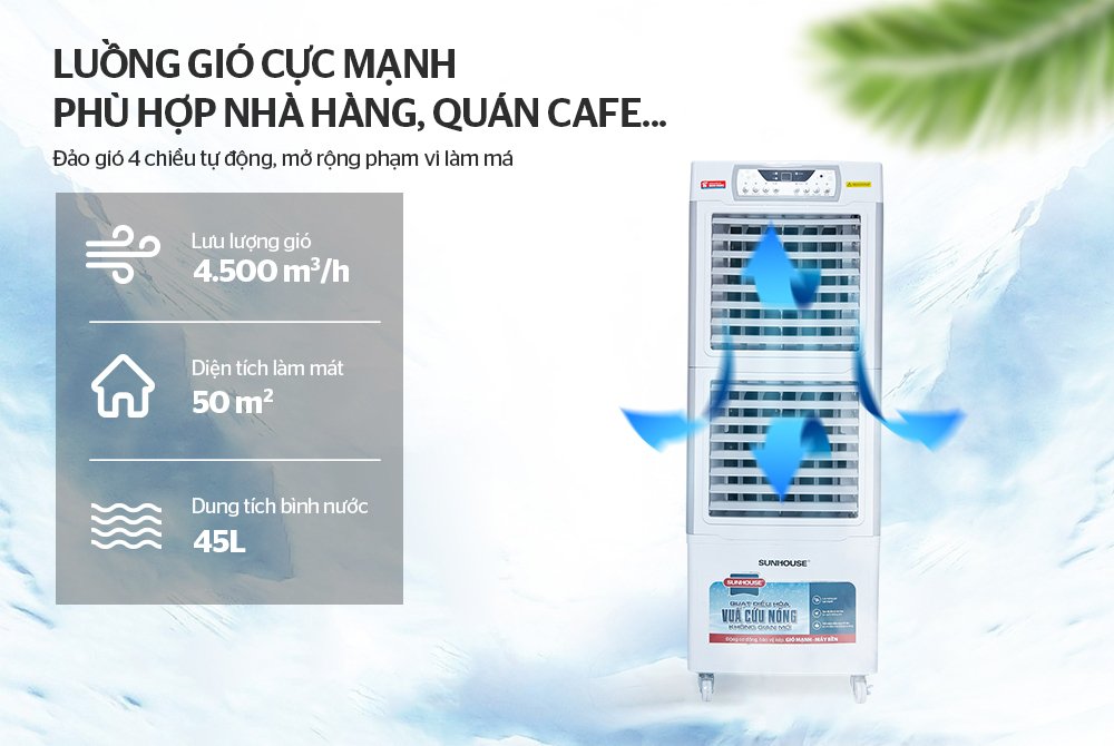 máy làm mát không khí sunhouse shd7756