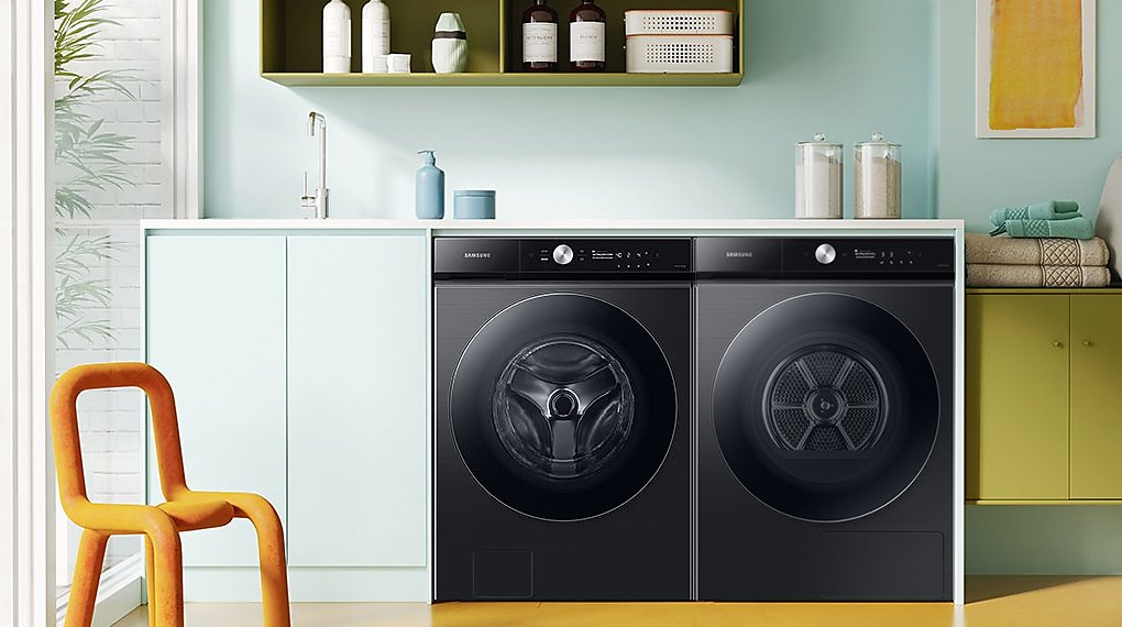 máy sấy bơm nhiệt samsung bespoke ai 17 kg dv17b9750cv/sv