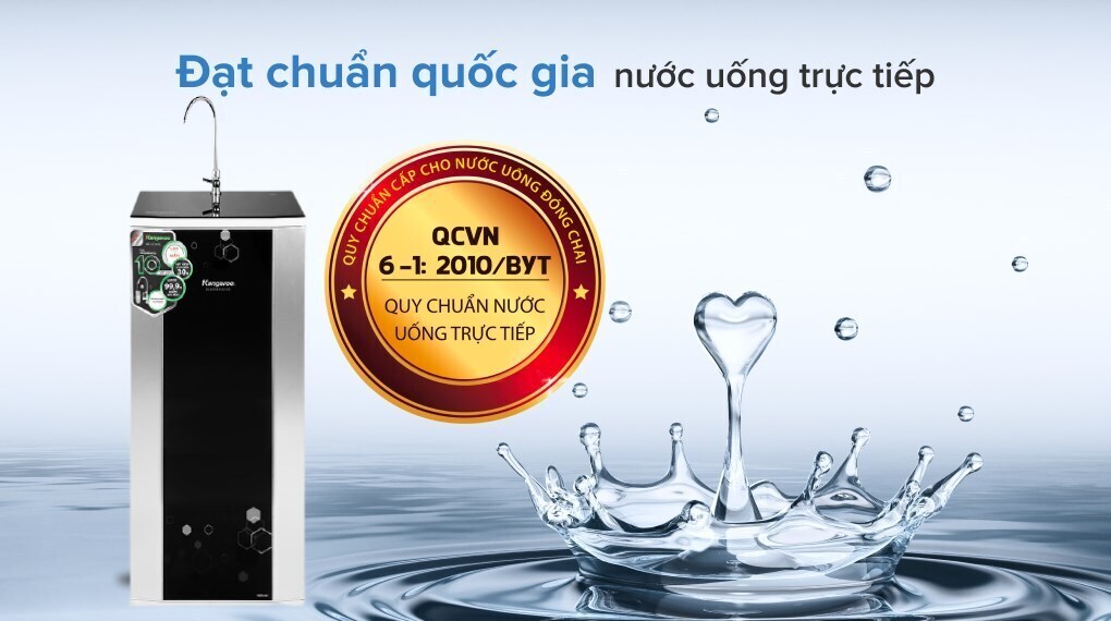 máy lọc nước r.o nước mặn, nước lợ kangaroo kg3500avtu 10 lõi