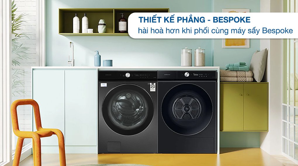 máy giặt samsung bespoke ai inverter 24 kg wf24b9600kv/sv