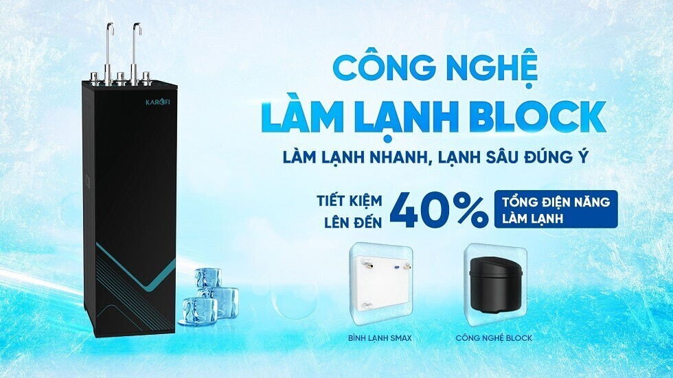 máy lọc nước nóng lạnh karofi kad-m68