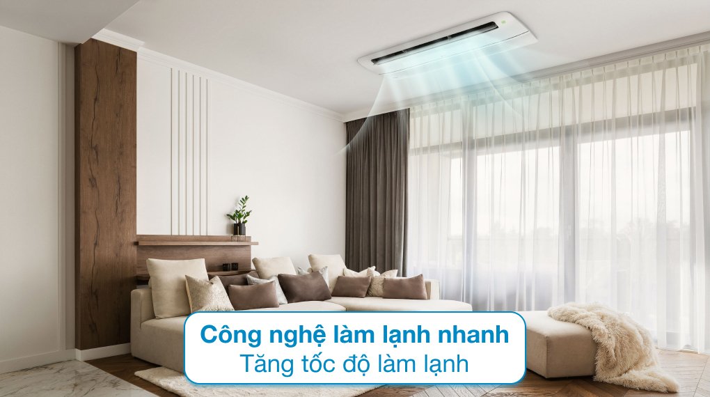 máy lạnh âm trần 1 hướng lg inverter 1.5 hp ztnq12gula0