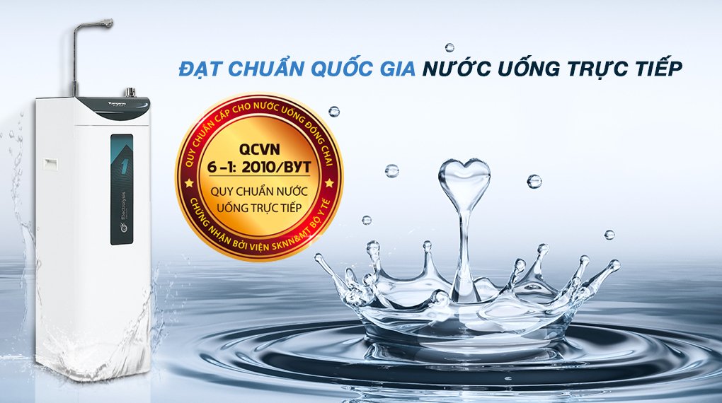 máy lọc nước ro nóng nguội lạnh hydrogen kangaroo kg10a7es 5 lõi