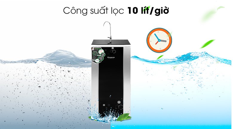 máy lọc nước r.o nước mặn, nước lợ kangaroo kg3500avtu 10 lõi