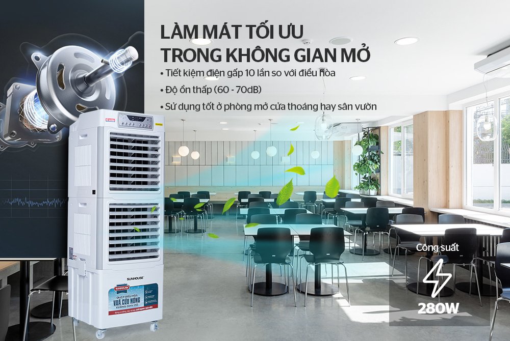 máy làm mát không khí sunhouse shd7756
