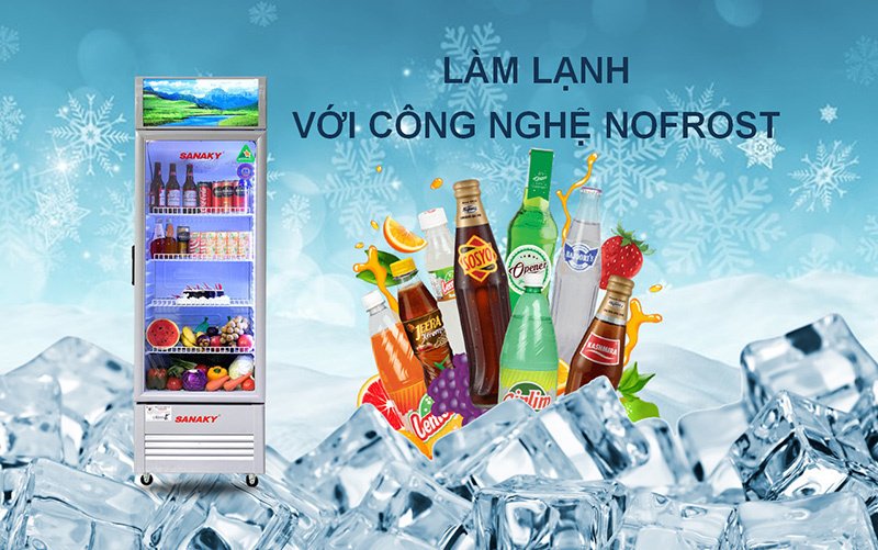 tủ mát sanaky inverter 400 lít vh-4089k3