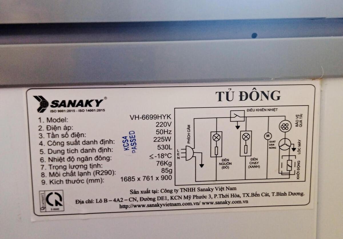 tủ đông sanaky 660 lít vh-6699hyk