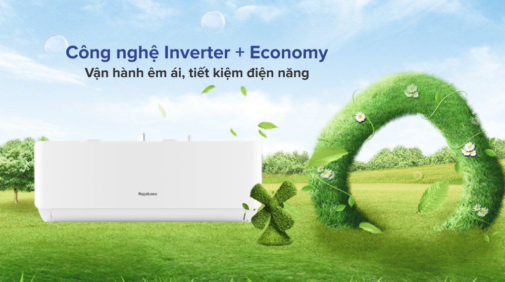 máy lạnh nagakawa inverter 1.5 hp nis-c12r2t28