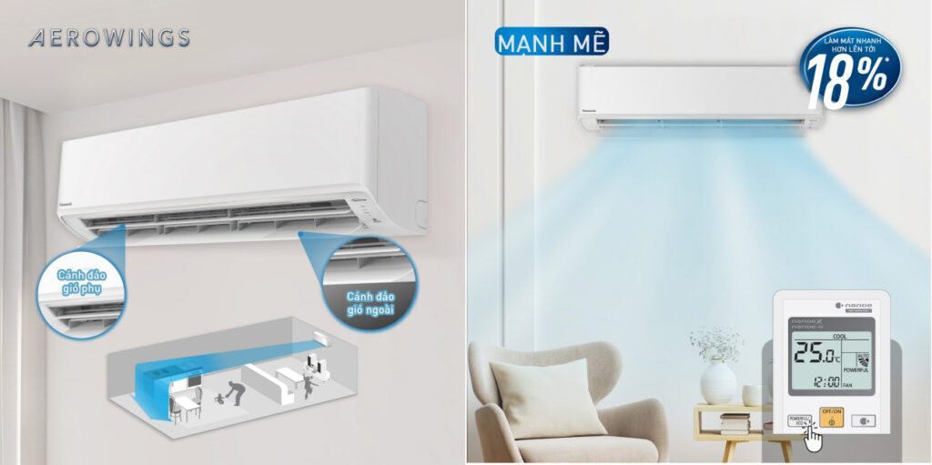 máy lạnh panasonic inverter 2.0hp cu/cs-ru18akh-8