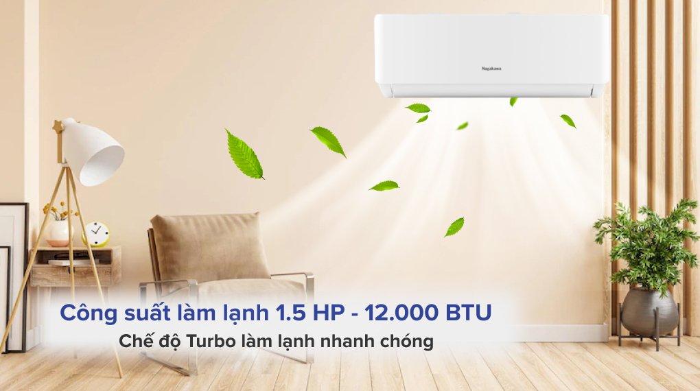 máy lạnh nagakawa inverter 1.5 hp nis-c12r2t28