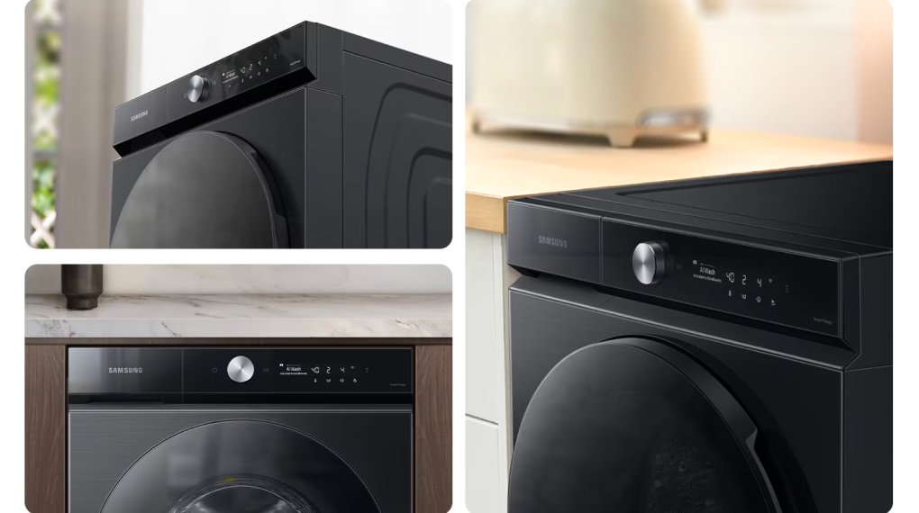 máy giặt sấy samsung bespoke ai inverter giặt 21 kg - sấy 12 kg wd21b6400kv/sv