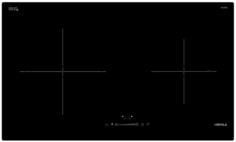 bếp từ 2 vùng nấu hafele hc-i752b