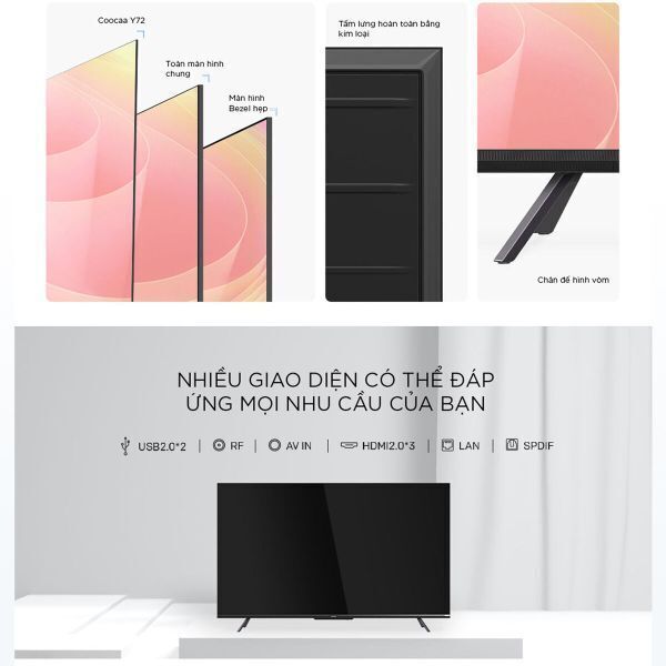 google tivi coocaa 4k 50 inch 50y73