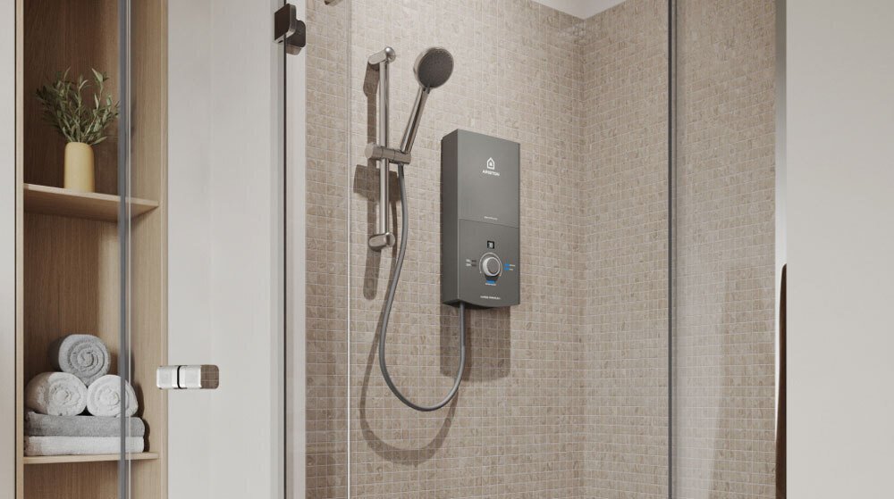 máy nước nóng trực tiếp ariston aures premium+ 4.5p có bơm