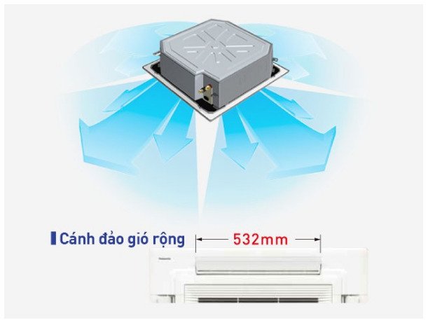 máy lạnh âm trần cassette panasonic s-3448pu3h/ u-48pr1h5 (5.5hp) - inverter