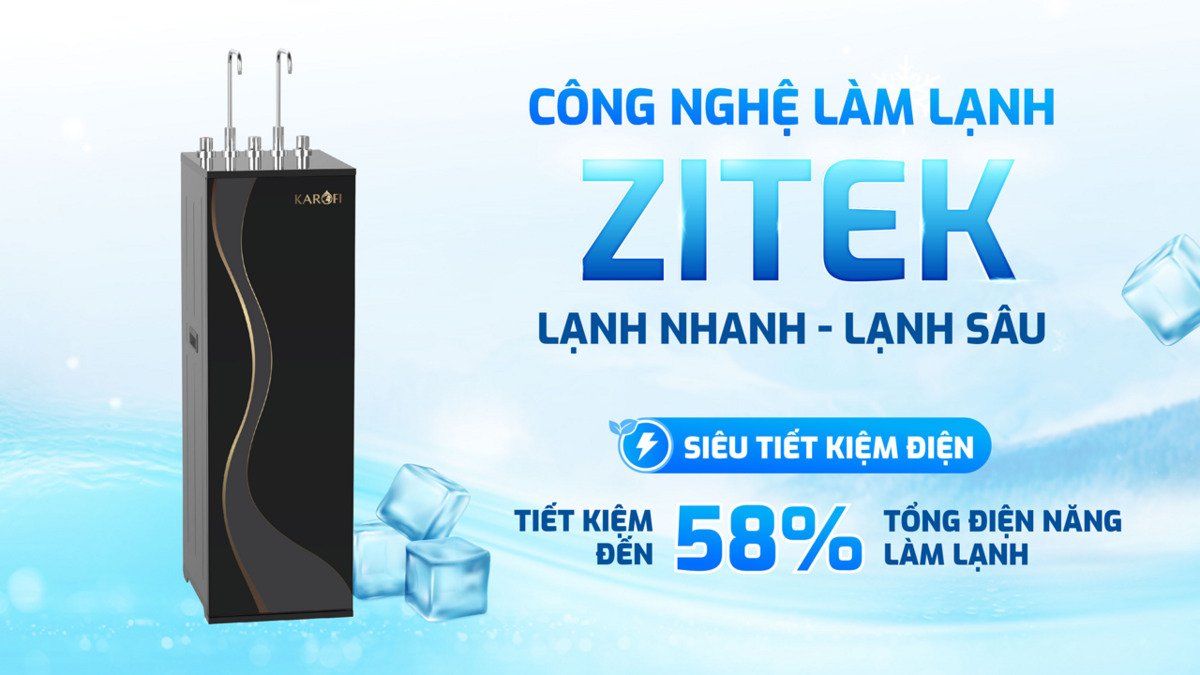 máy lọc nước nóng lạnh karofi kad-d66s pro