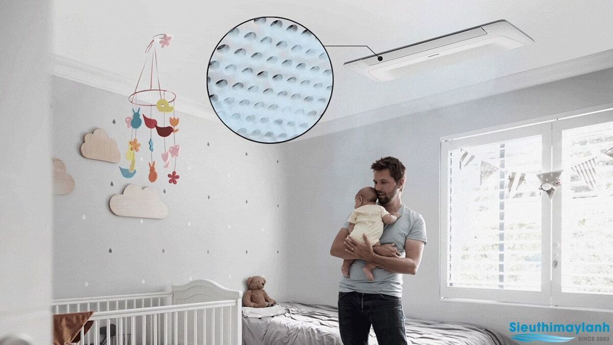 máy lạnh âm trần samsung inverter 1.5 hp 1 hướng thổi ac035tn1dkc/ea