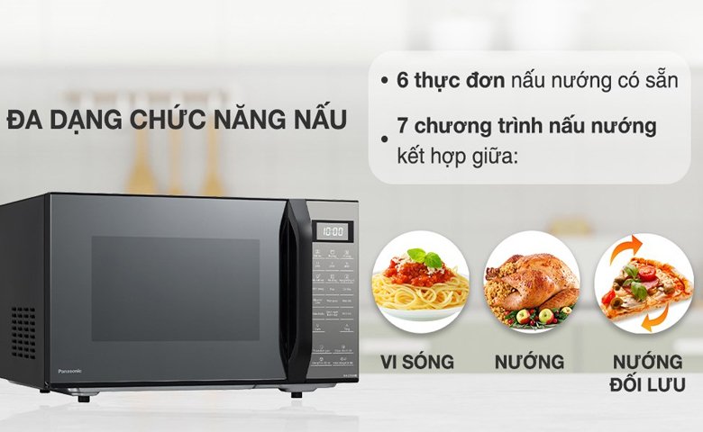 lò vi sóng có nướng panasonic nn-ct66mbyue 27 lít
