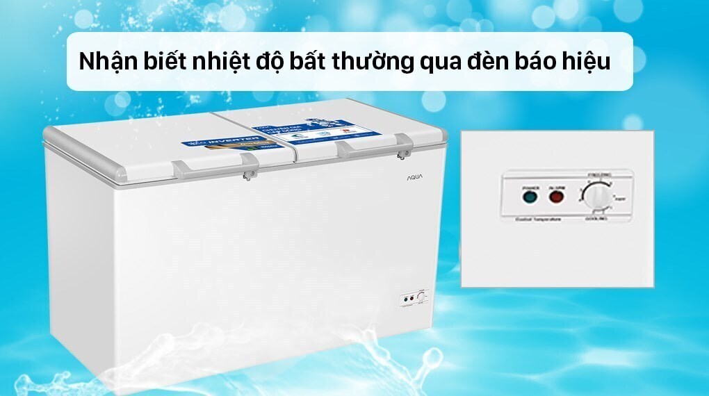 tủ đông aqua inverter 425 lít aqf-c5701e