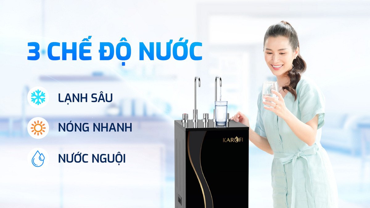 máy lọc nước nóng lạnh karofi kad-d66s pro