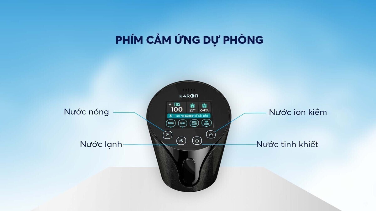 máy lọc nước nóng lạnh hydro-ion kiềm karofi kae-s86