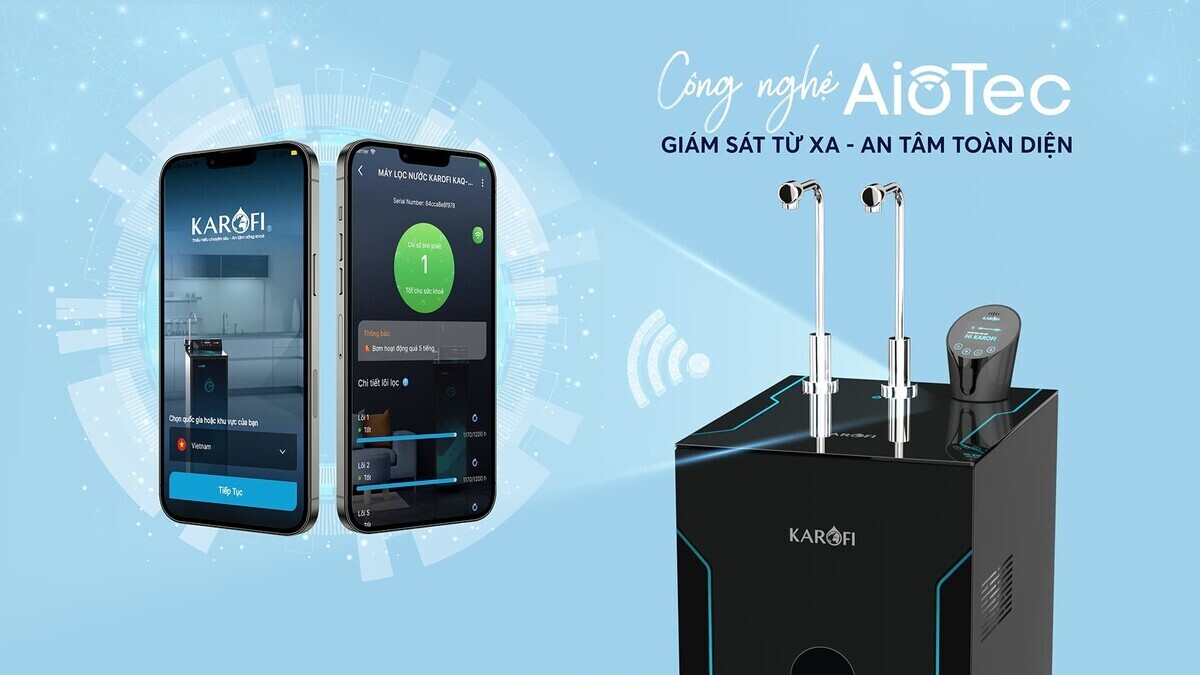 máy lọc nước nóng lạnh hydro-ion kiềm karofi kae-s86