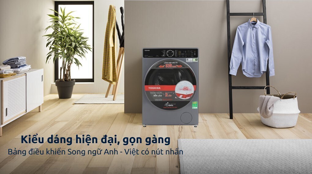 máy giặt toshiba inverter 10.5 kg tw-t25bzu115mwv(mg)
