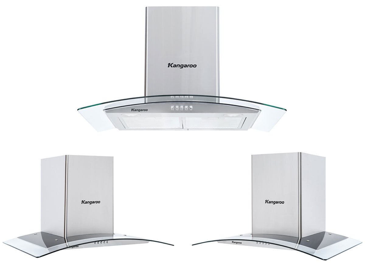 máy hút mùi kính cong kangaroo kg538