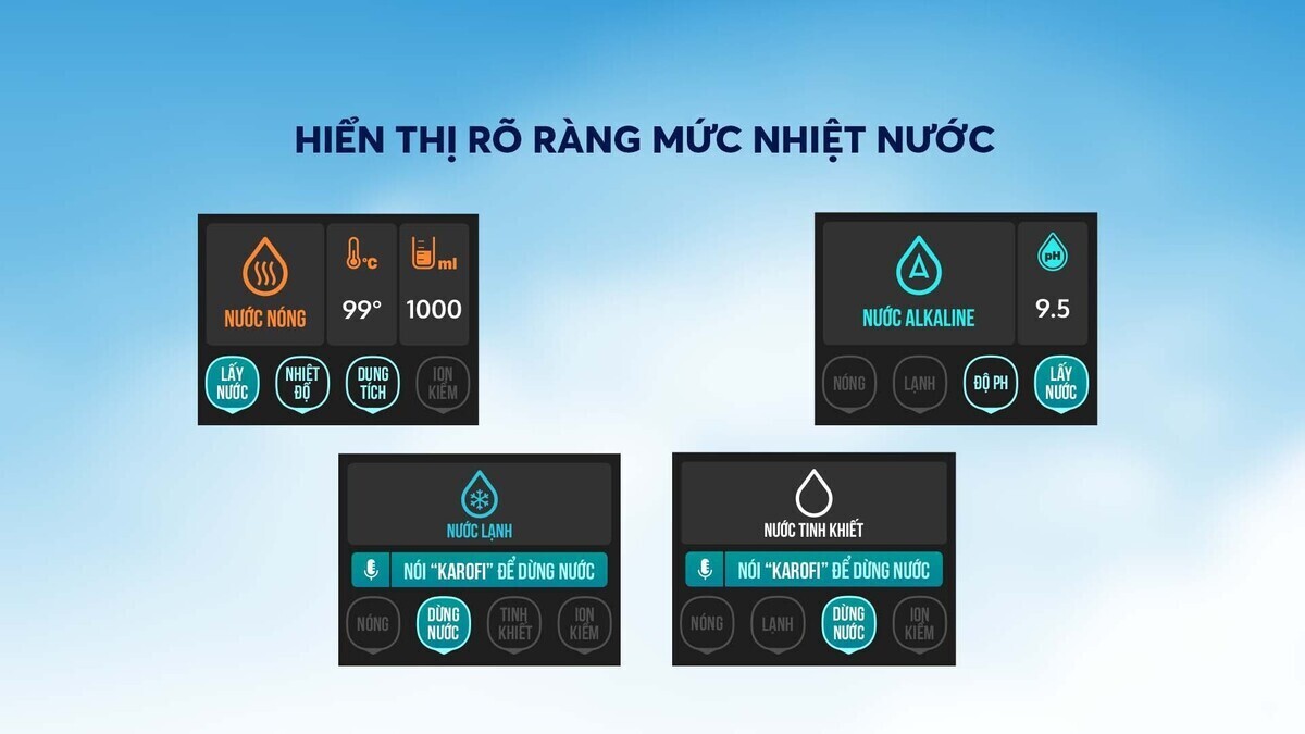 máy lọc nước nóng lạnh hydro-ion kiềm karofi kae-s86