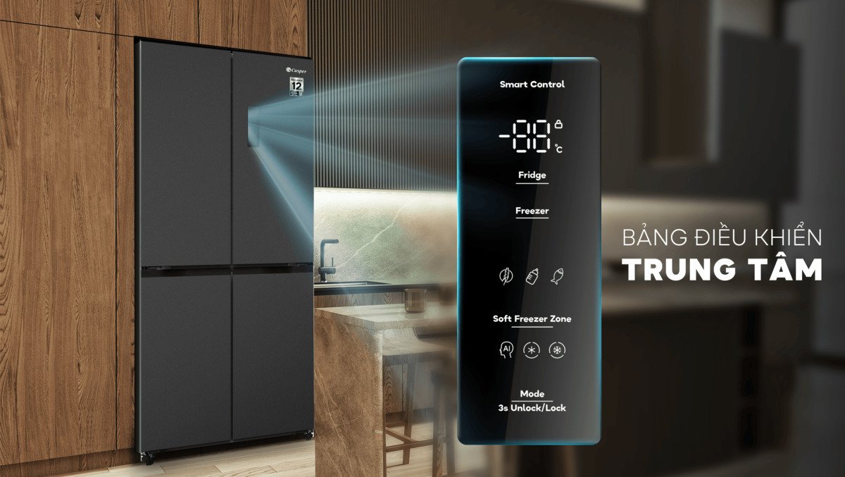 tủ lạnh casper inverter 430 lít rm-430pb