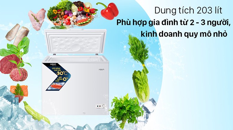 tủ đông aqua 203 lít aqf-c3001s