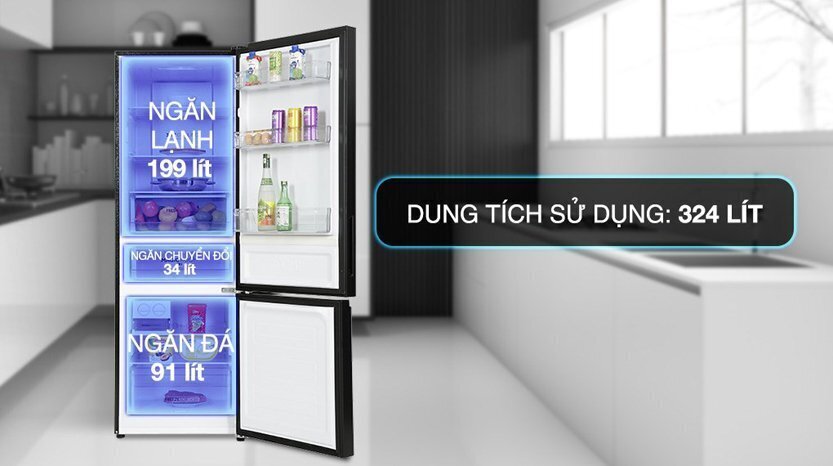 tủ lạnh aqua inverter 324 lít aqr-b390ma(hb)