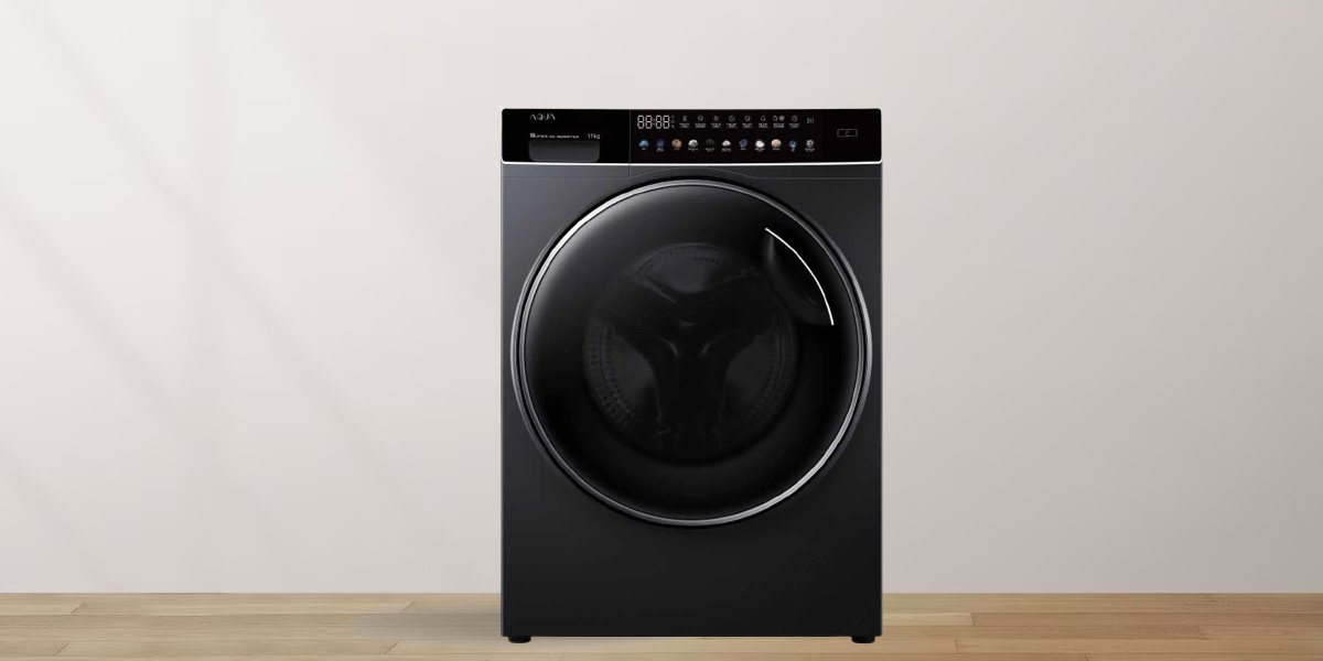 máy giặt aqua inverter 11 kg aqd-ddw1100j.bk