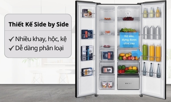 tủ lạnh sharp inverter 530 lít sj-sbx530wd-dg