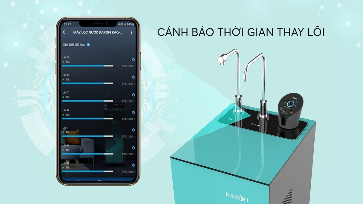 máy lọc nước nóng lạnh karofi kad-n91