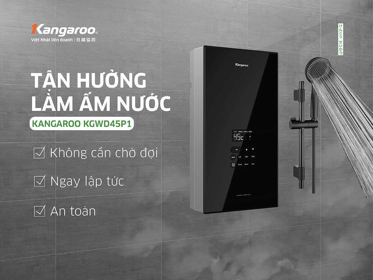máy nước nóng trực tiếp kangaroo kgwd45p1