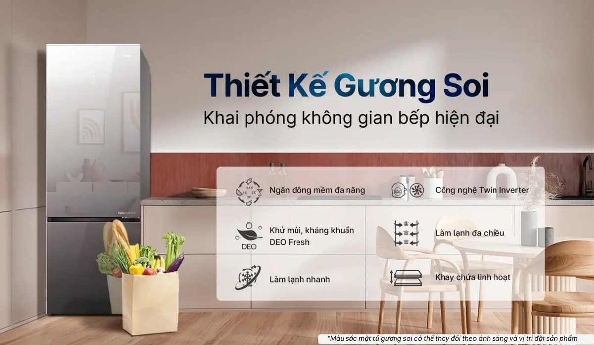 tủ lạnh aqua inverter 324 lít aqr-b380ma(gm)