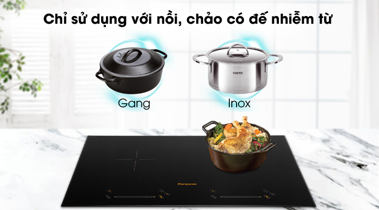 bếp từ đôi kangaroo kg856i