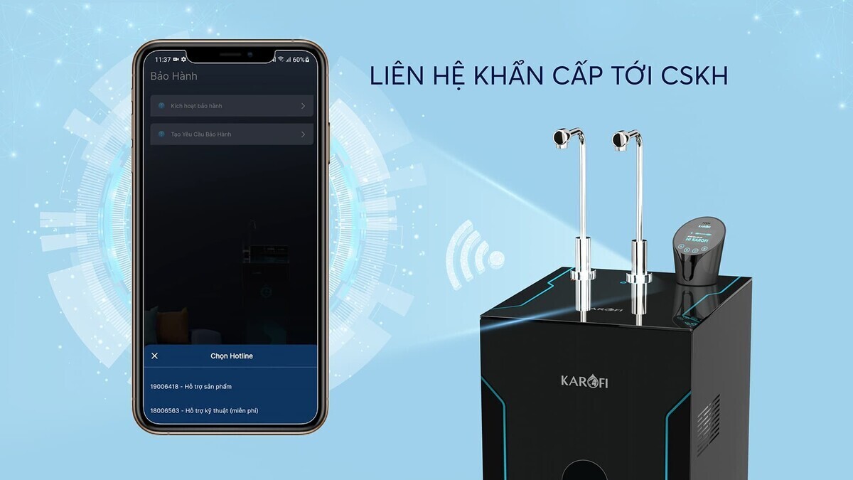 máy lọc nước hydro-ion kiềm karofi kae-s68