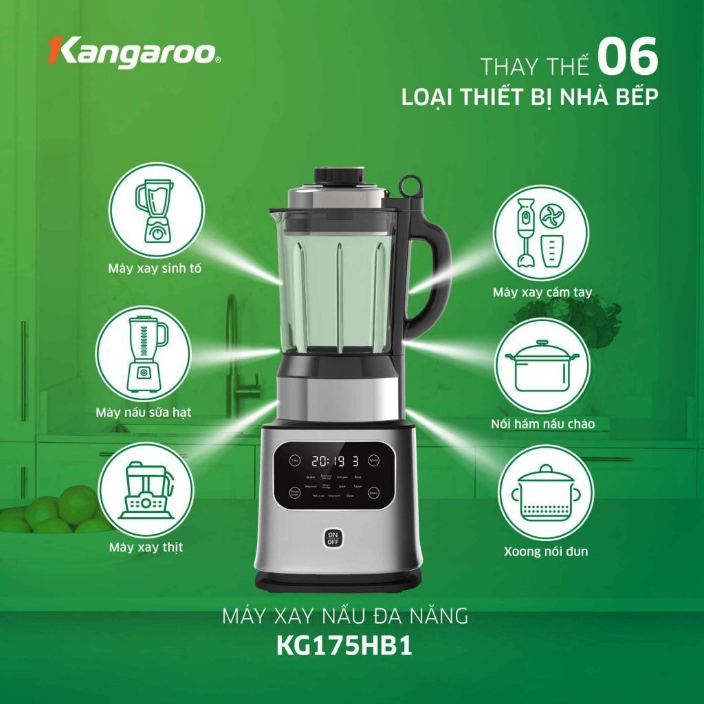 máy xay nấu đa năng kangaroo kg175hb1