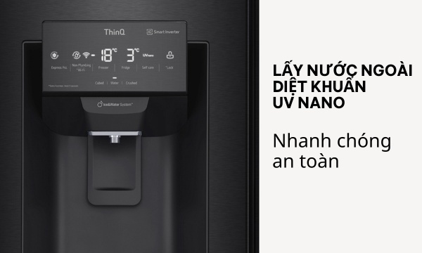 tủ lạnh lg inverter 494 lít multi door gr-d22mbi