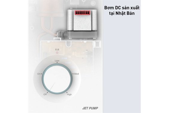 máy nước nóng trực tiếp panasonic dh-3vp1vw có bơm 3500w