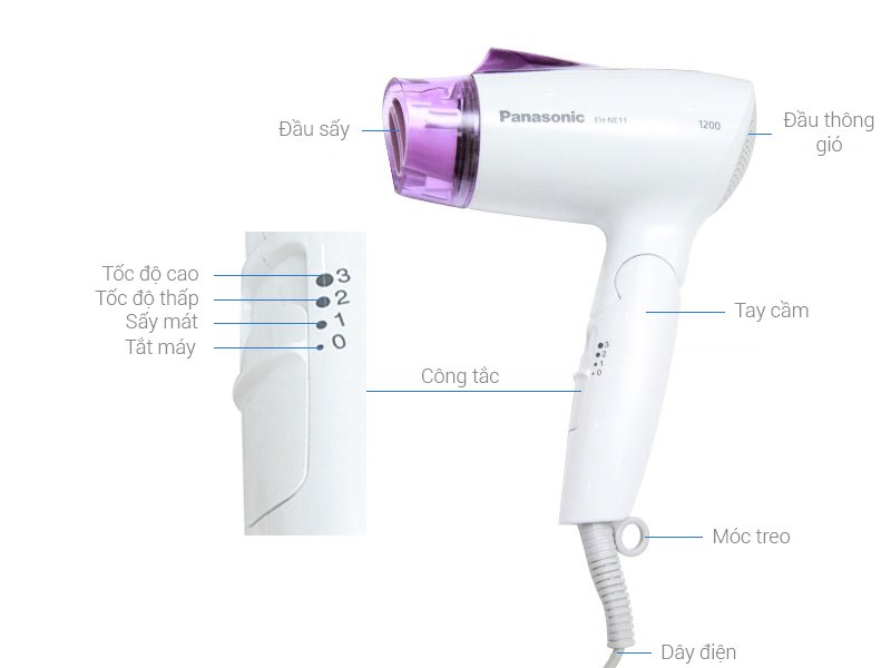 máy sấy tóc panasonic eh-ne11-v645