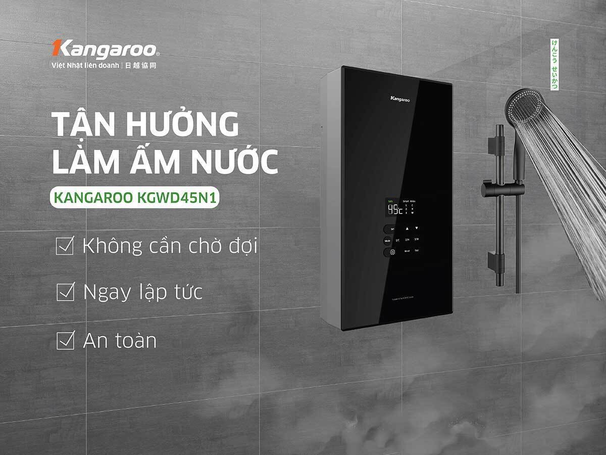 máy nước nóng trực tiếp kangaroo kgwd45n1