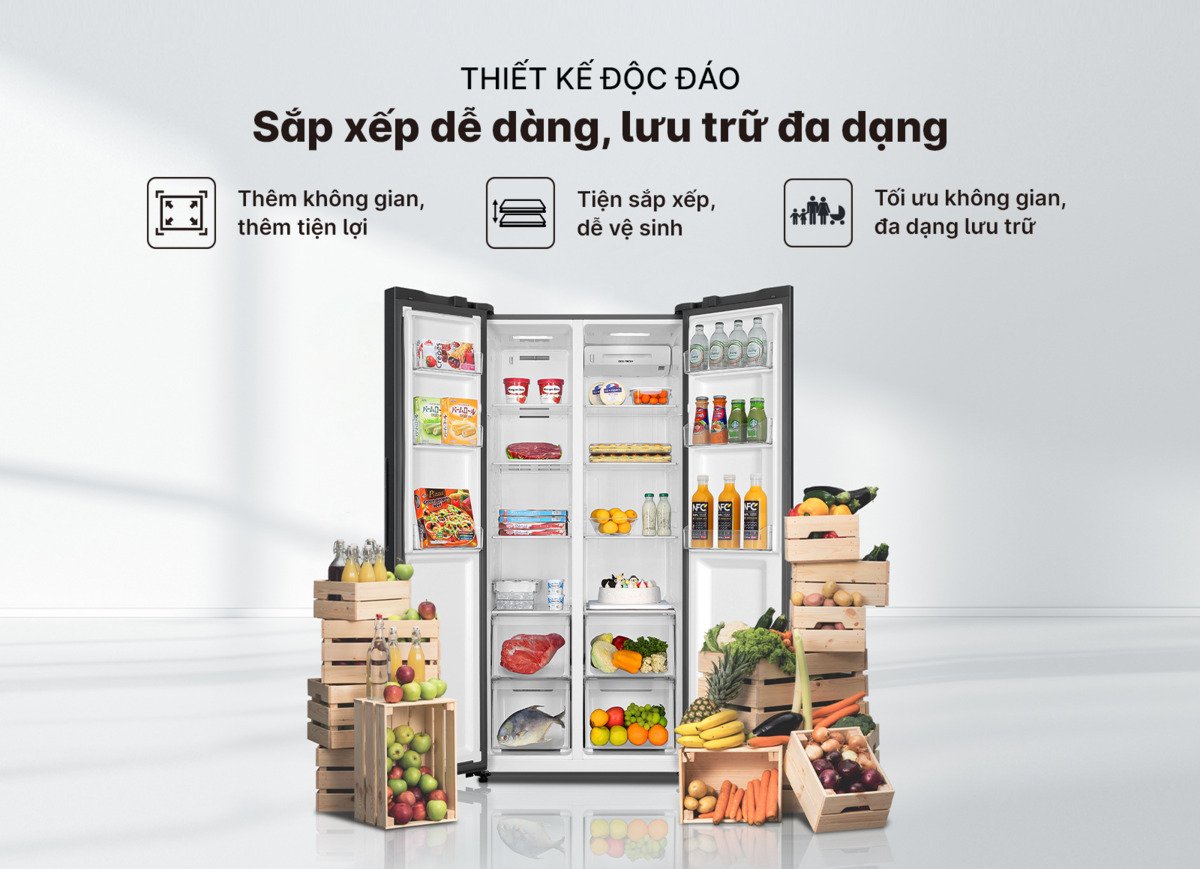 tủ lạnh aqua inverter 490 lít aqr-s552xa(cbc)