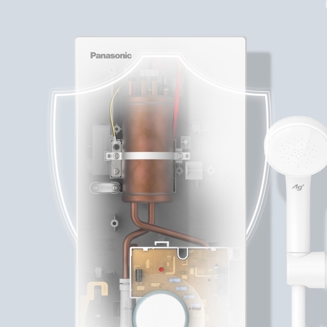 máy nước nóng trực tiếp panasonic dh-4vs1vw 4500w không bơm