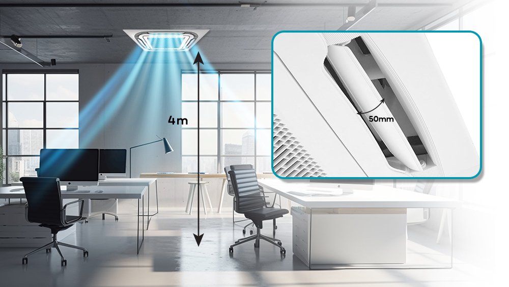 máy lạnh âm trần casper 4.0hp 2 chiều ch-36tl22