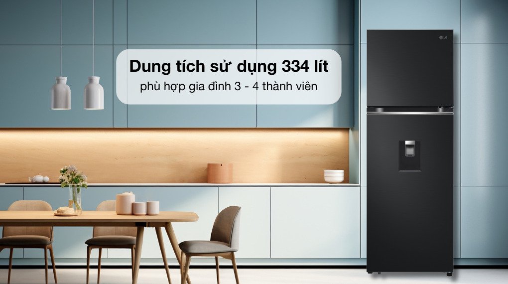 tủ lạnh lg inverter 334 lít ltd33blm