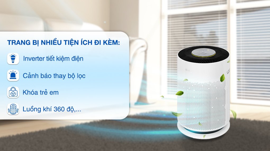 máy lọc không khí lg puricare 360 hit as60ghwg0 41w