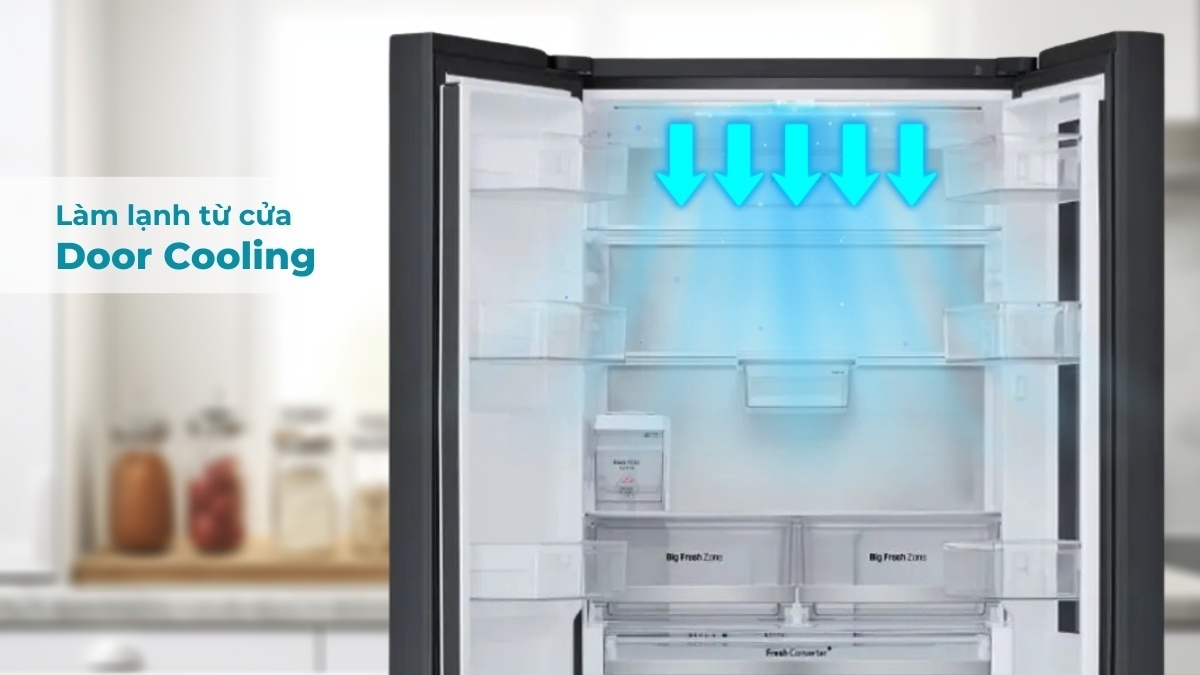 tủ lạnh lg inverter 677 lít lfd61blgai